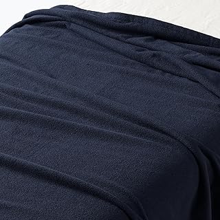 無印良品 パイル織 タオルケット・S 140×200cm・ネイビー 84739064