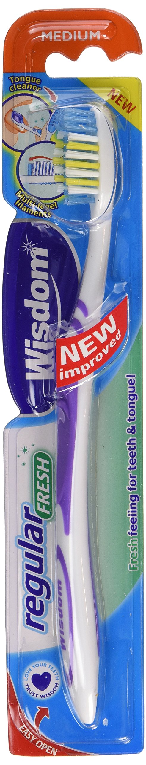 WISDOMRegular Fresh Medium Toothbrush (Pack of 3)