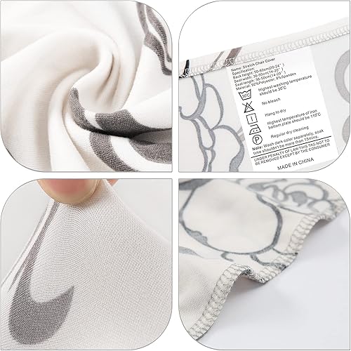 Miniatura 4 de YISUN Fundas para sillas de comedor, fundas elásticas para sillas de comedor, fundas protectoras para sillas Parson, para hotel, ceremonia,