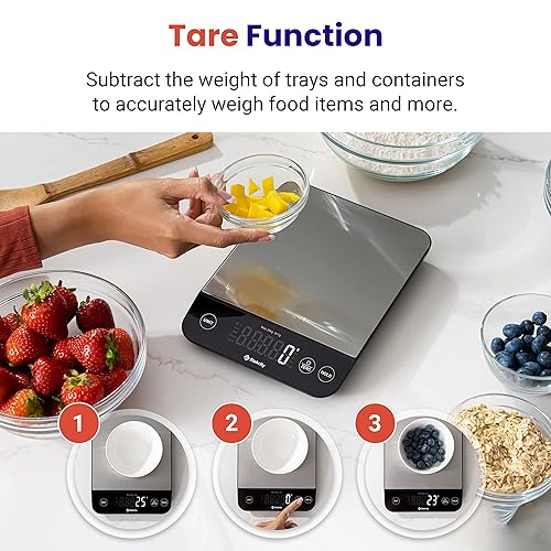 Miniatura 57 de Etekcity - Báscula de cocina, 22 libras, digital, gramos y onzas, hornear y cocinar, 0.05 onzas/1 gramo de graduación precisa, 5