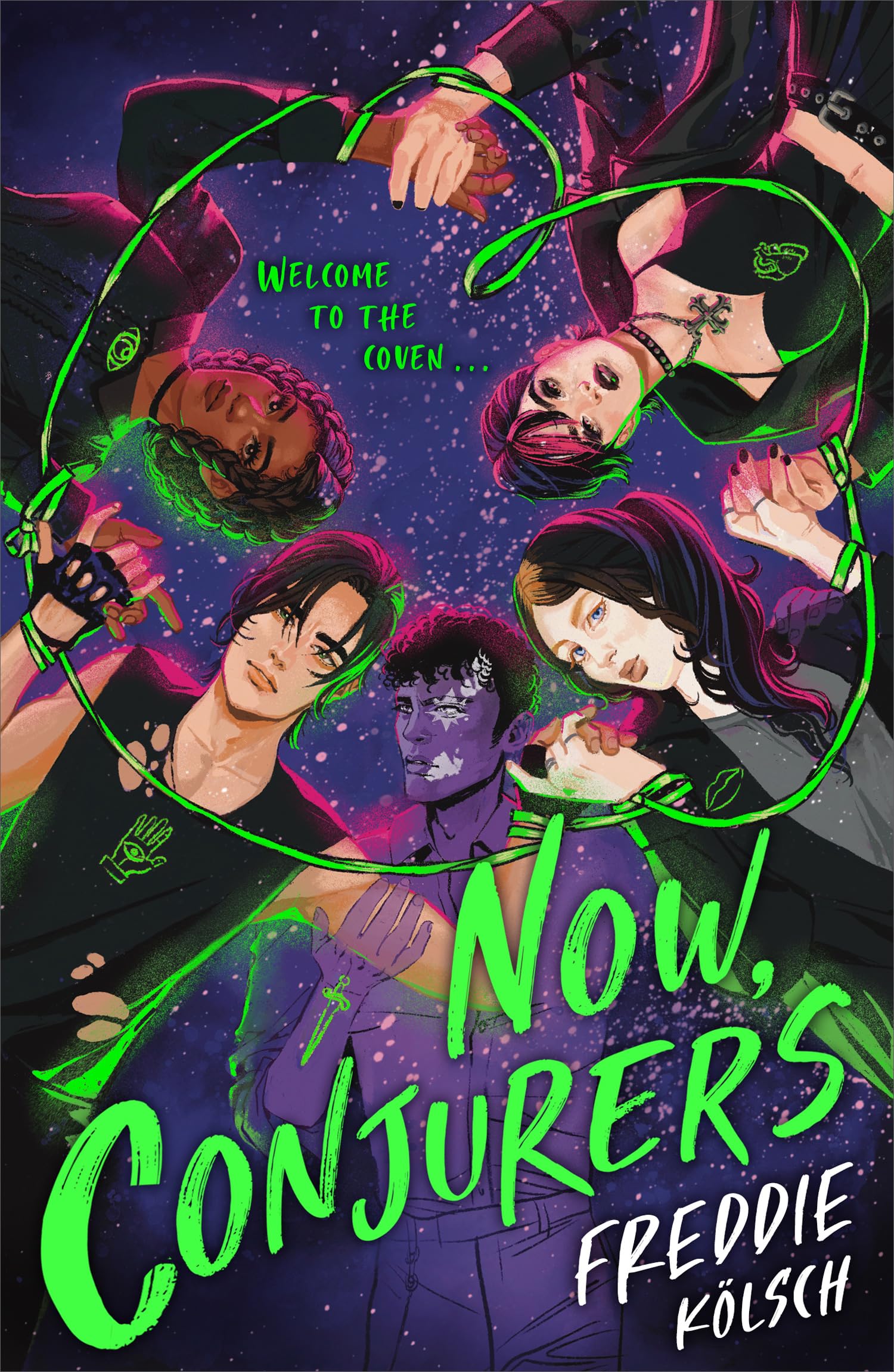 Now, Conjurers: A heart-breaking, LGBTQ dark romance for young adults, with star-crossed lovers – perfect for fans of V.E.Schwab and 90s cult-classic The Craft.