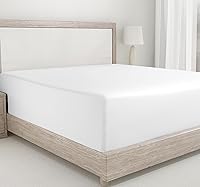 Vista 9 de California Design Den - Sábana bajera ajustable individual XL, suave de 400 hilos, 100 % algodón, sábanas refrescantes con bolsillo profundo