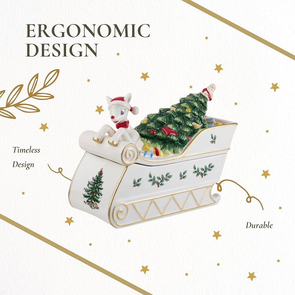 スポード　クリスマスツリー クッキージャー ② スポード クリスマスツリー クッキージャー ② Spode Christmas