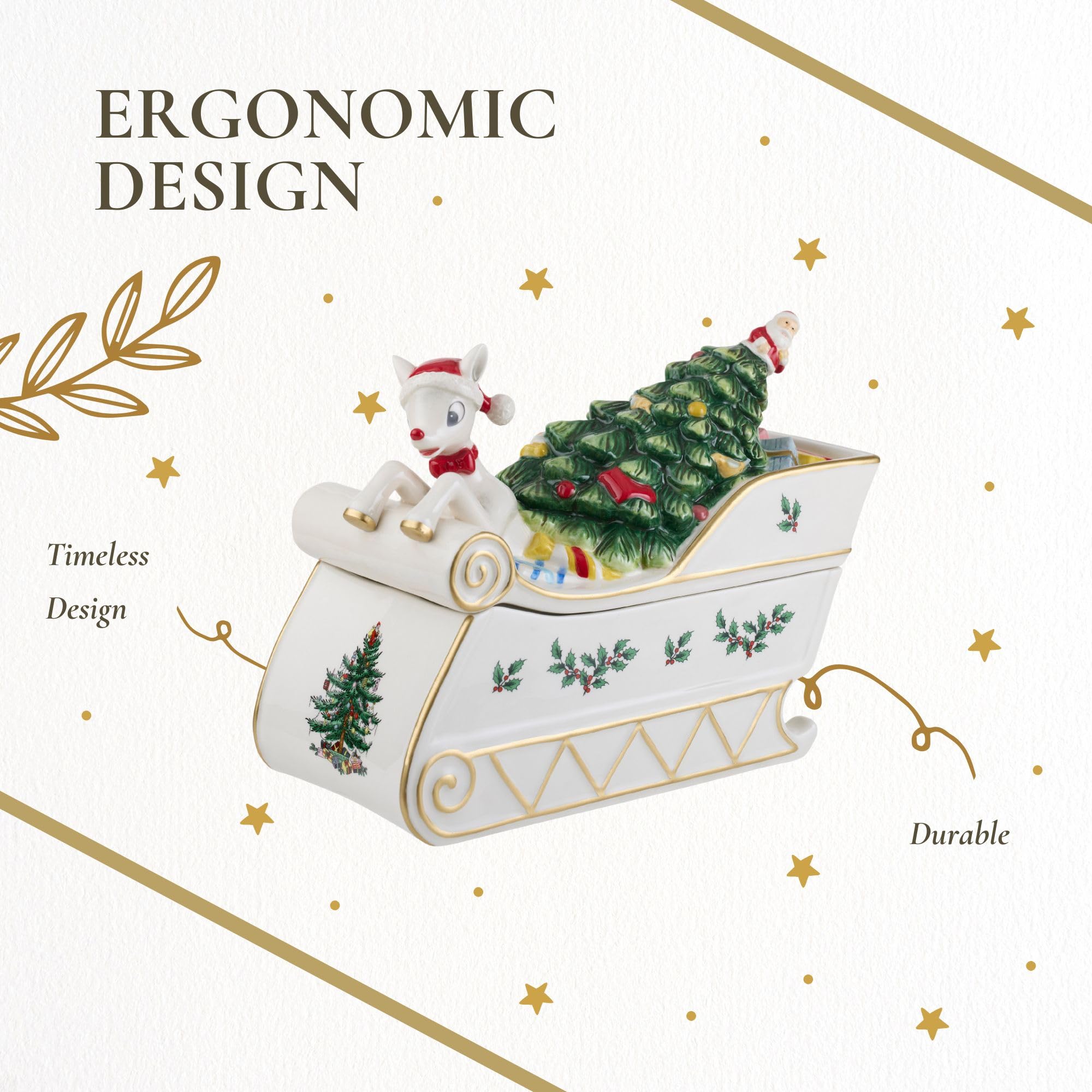 Amazon｜Spode - クリスマスツリーコレクション - 赤鼻の