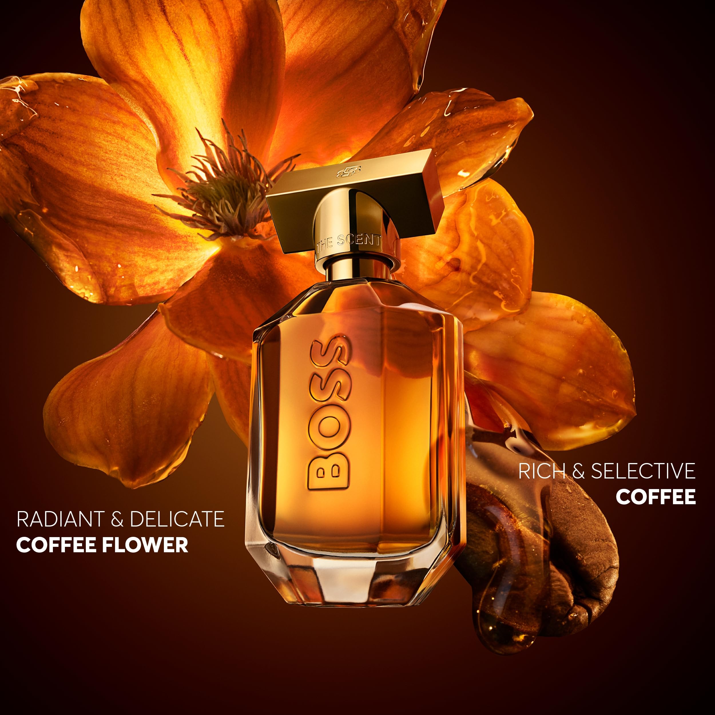 BOSS The Scent Eau de Parfum Intense – Ambriertes Parfum für Damen – Mit Kaffeeblüte und Kaffee-Akkord – Langanhaltender Duft, 50 ml