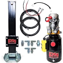 Hydraulic Trailer Jack 12,000 lb - Power Jack 12K Double Acting, Lift Trailer Jack Stand with Hydraulic Power Unit 12k Jack Kit Bolt On PFJ-1-MB-K