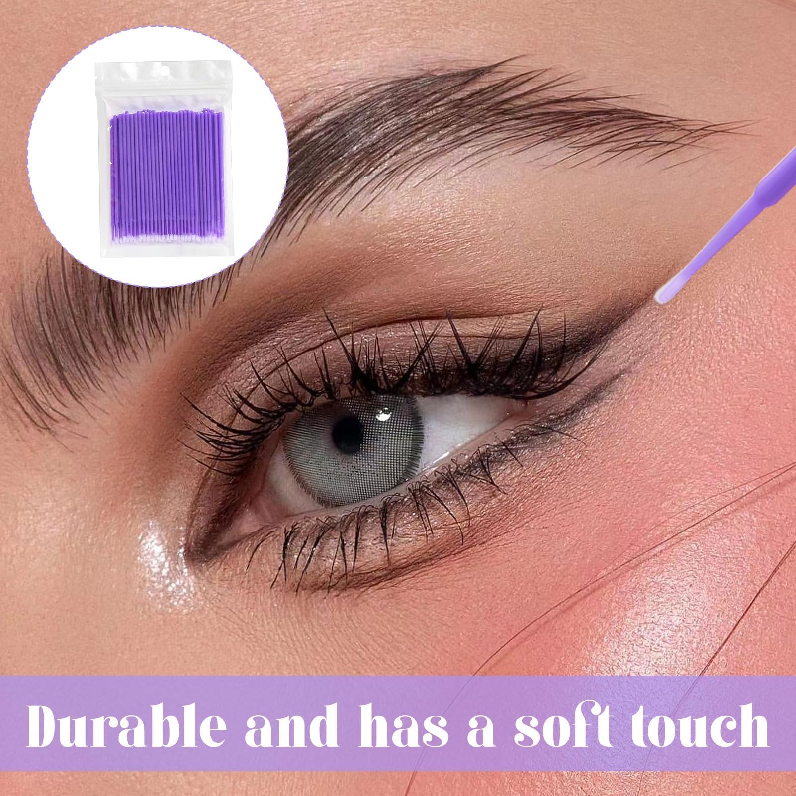 600 PCS Micro Brushes,Micro Applicator Brushes, 6 Color Micro Brush - Image 4