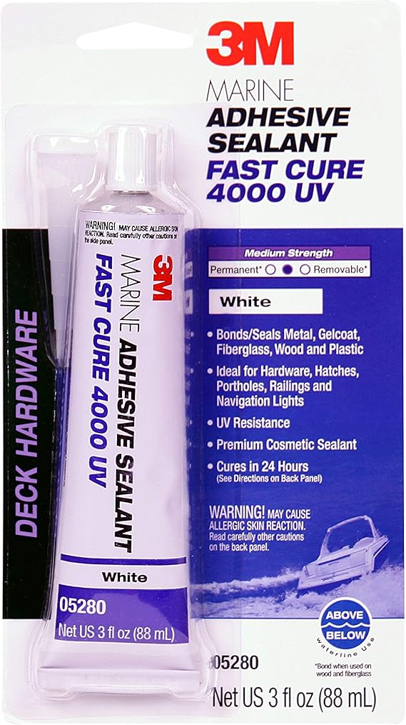 3M Marine Adhesive Sealant 4000 UV (05280), Medium Strength Flexible