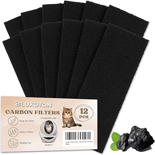 Miniatura 1 de Paquete de 12 filtros de repuesto para robot de arena 3, filtros de carbón activado para caja de arena, filtros de carbón para caja de arena de