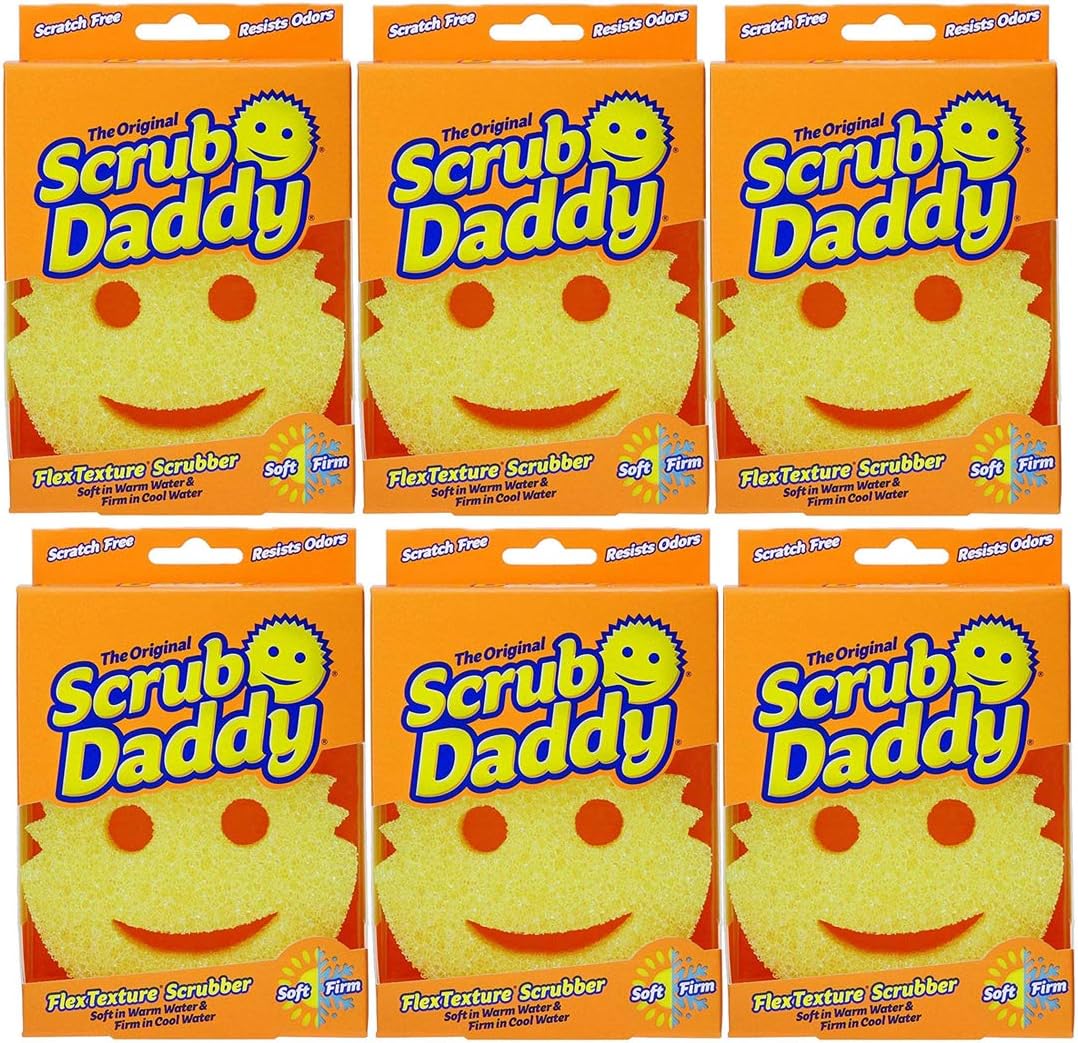 Scrub Daddy Modelo Fibra Paquete de 6 Pzas Hogar y Cocina