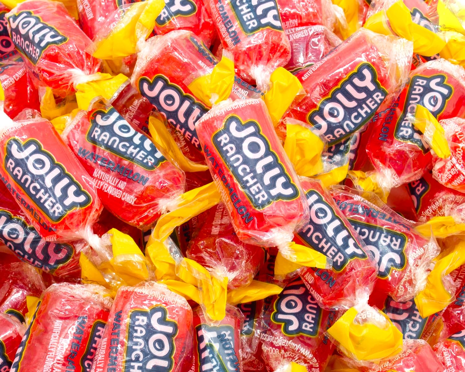 WATERMELON Hard Candy Original Flavor 2 lb - Bulk Assorted Twists Display Bag, Individually Wrapped (148 Pieces)