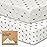 Pack and Play Sheets Fitted - 2-Pack Mini Crib Sheets for Pack N Play Mattress 38x26, Soft & Cozy, Neutral Toddler Playard Bedding, Snug Fitted Mini Baby Crib Mattress Cover Boy, Girl (Cosmo)