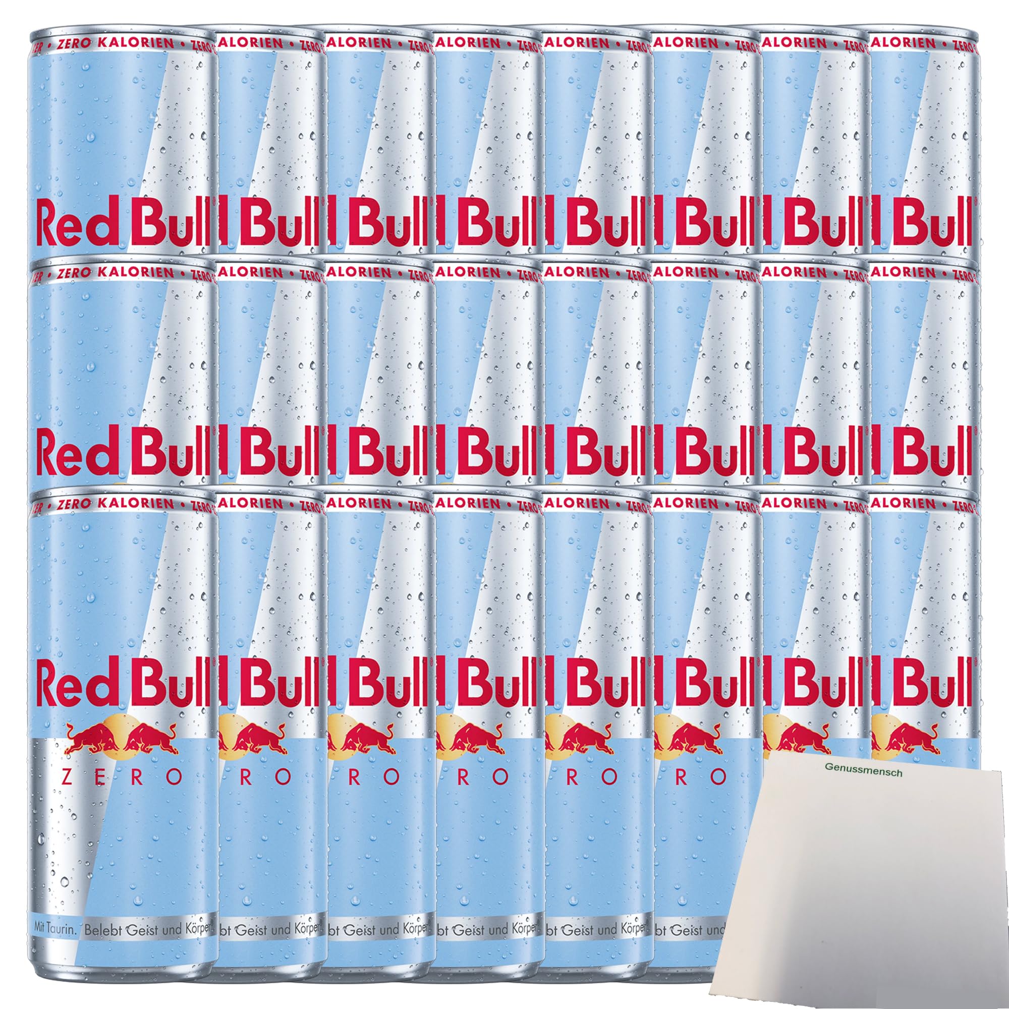 usy Bundle für Red Bull Energy Drink Zero Calories 24er Pack EINWEG (24x250ml Dose) + usy Block
