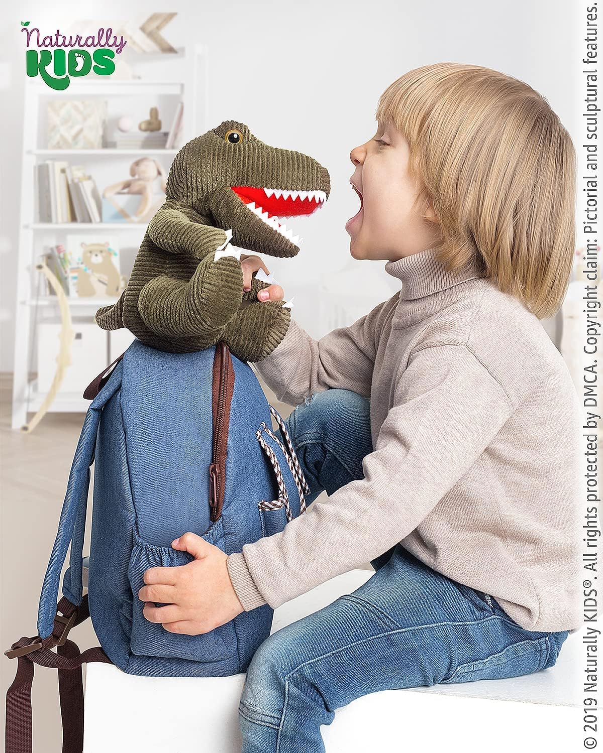 Naturally KIDS Plecak dla malucha z wypchanymi zwierzętami, prezenty dla maluchów dla chłopców i dziewcząt