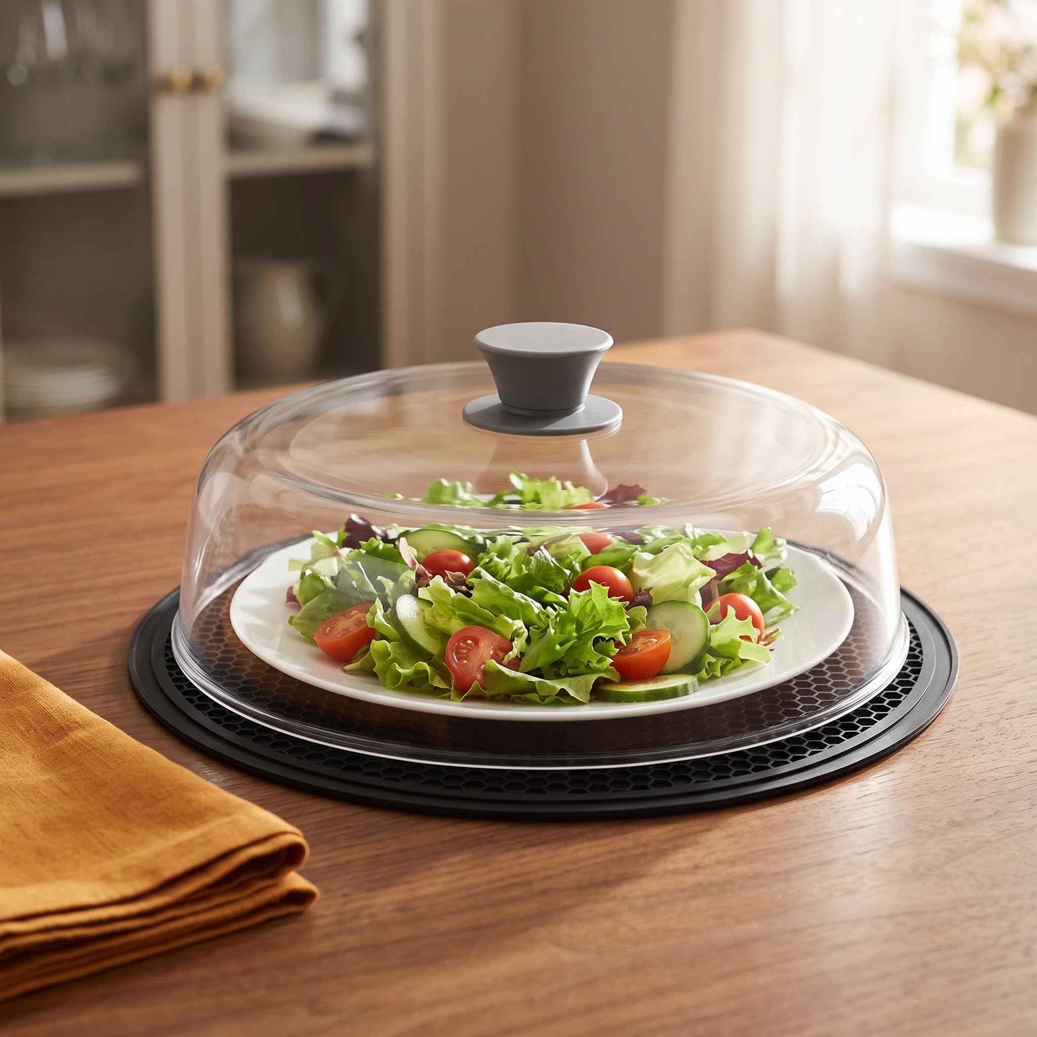 OUNONA Couvercle en verre pour micro-ondes et dessous de plat pour