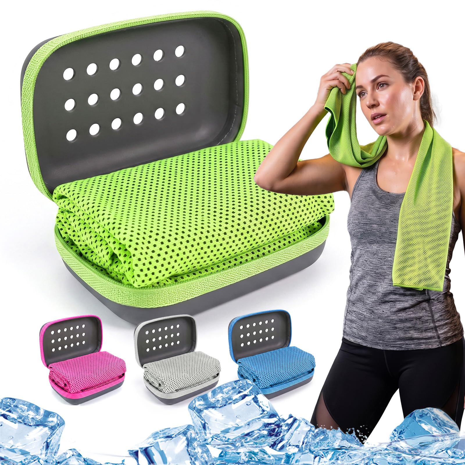 Cooling Towel 4 Pack, 40"x12" Sports Cooling Towels for Hot Weather