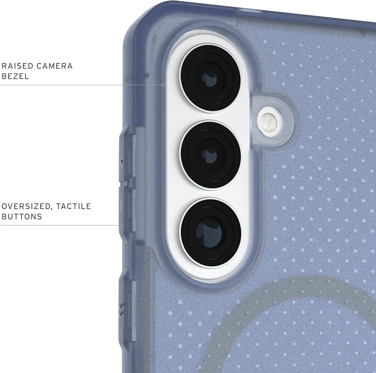 URBAN ARMOR GEAR UAG for Samsung Galaxy S26 Plus Case 6.7" Dot - Magnetic Charging Compatible Transparent Rugged Military Drop Tested Protective Cover, Cloud Blue
