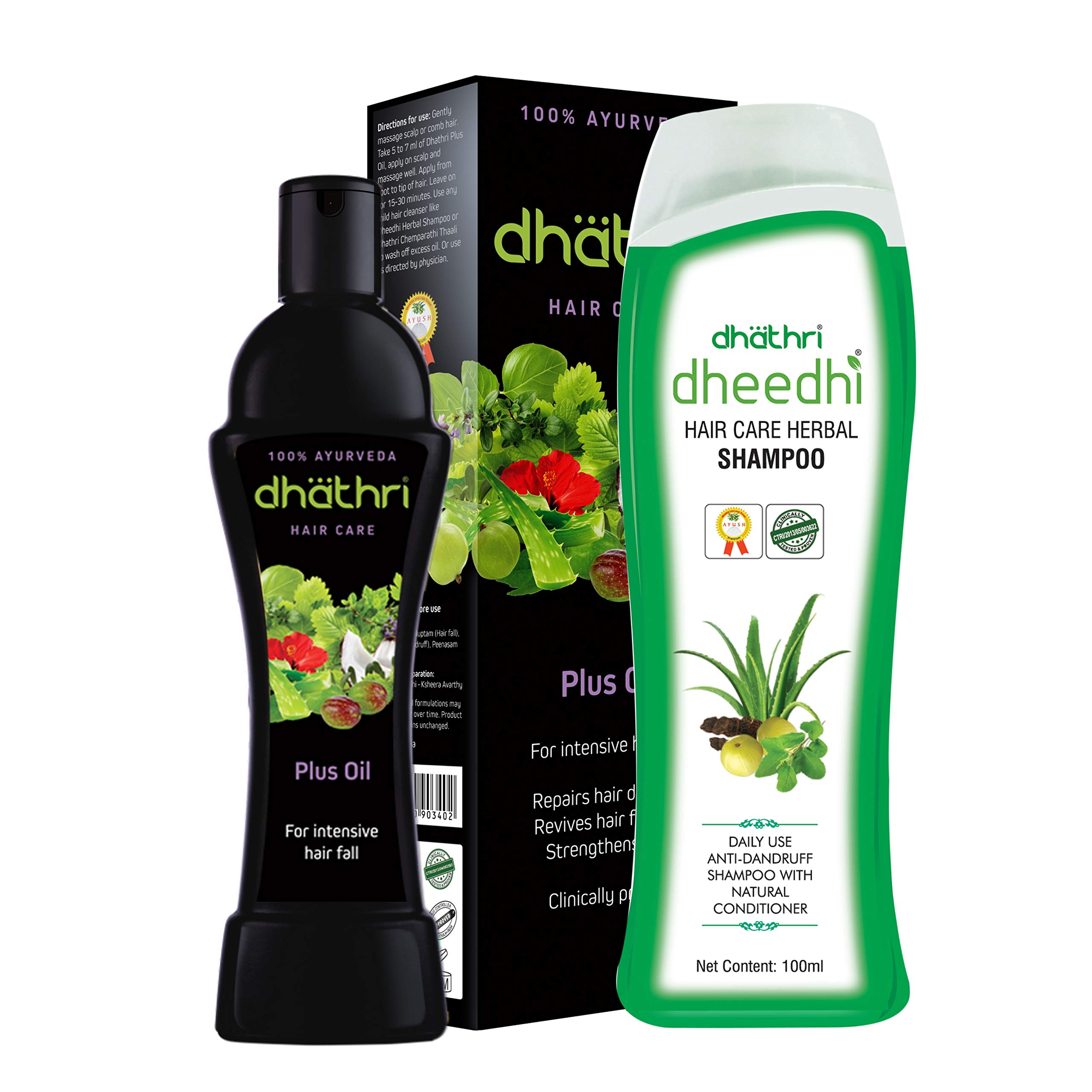 dhathriPlus Oil & Dheedhi Daily Herbal Shampoo