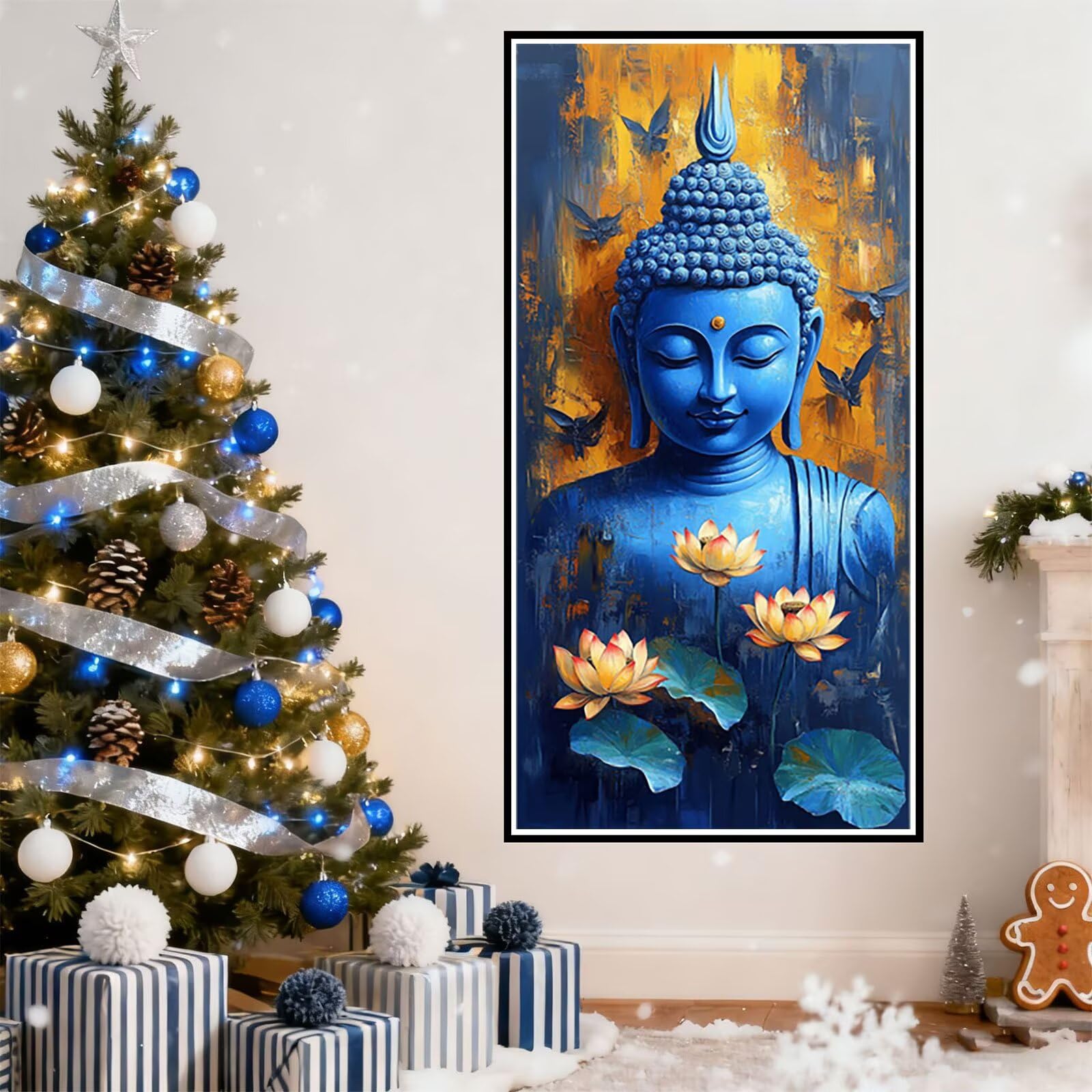 Zen Diament Malarstwo Kwiat Diament Malarstwo Dziecko DIY Diamentowe Malarstwo Dla dorosłych Zestaw do haftu krzyżykowego Płótno Pełny zestaw dla dorosłych Mozaika Kreatywny wypoczynek, do dekoracji