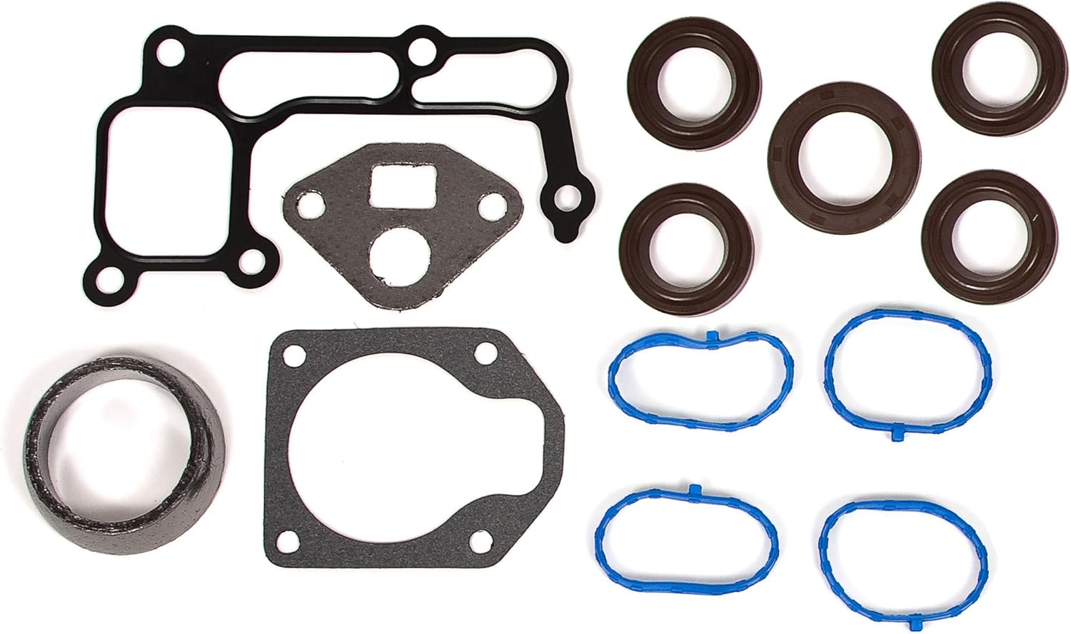 Evergreen Engine Rering Kit FSBRR4034EVE Compatible With 01-05 Honda Civic 1.7 D17A2 D17A6 Full Gasket Set, Standard Size Main Rod Bearings, 0.50mm / 0.020" Oversize Piston Rings