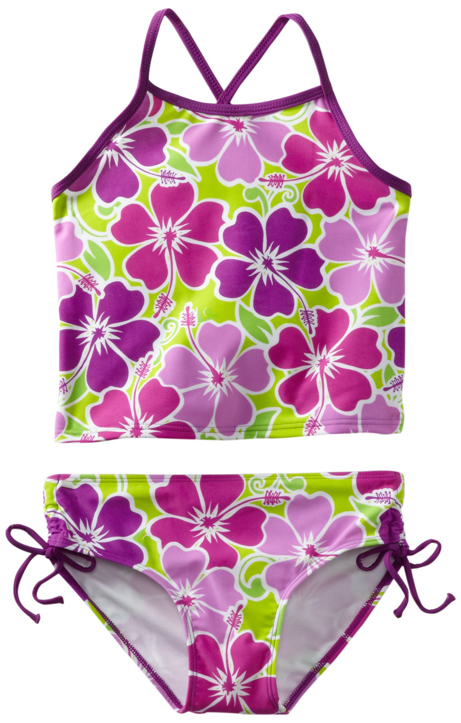 Kanu Surf Girls' Melanie Beach Sport 2-Piece UPF 50+ Banded Tankini