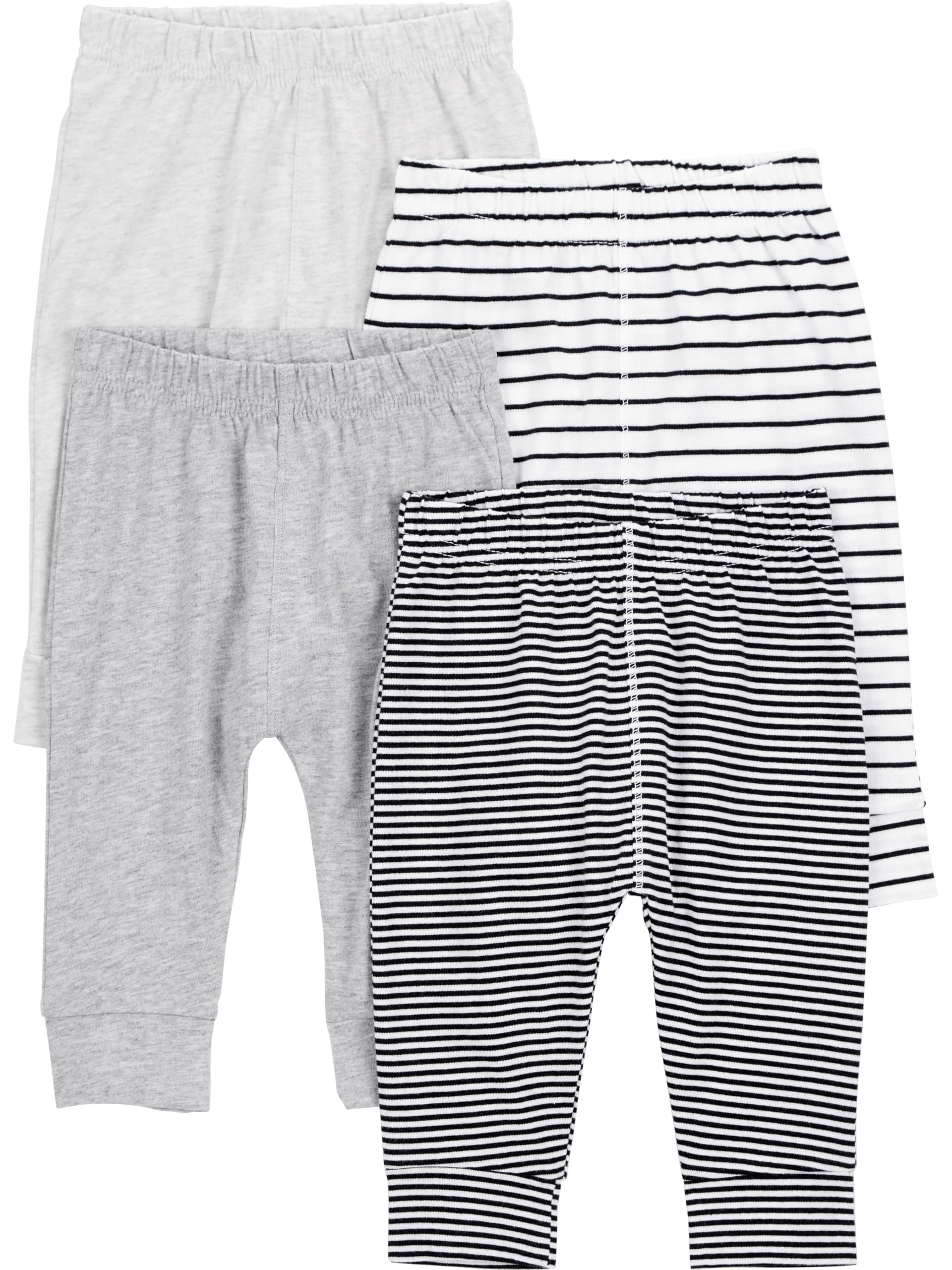 Simple Joys by Carter's Unisex Babies' Cotton Pants, Pack of 4