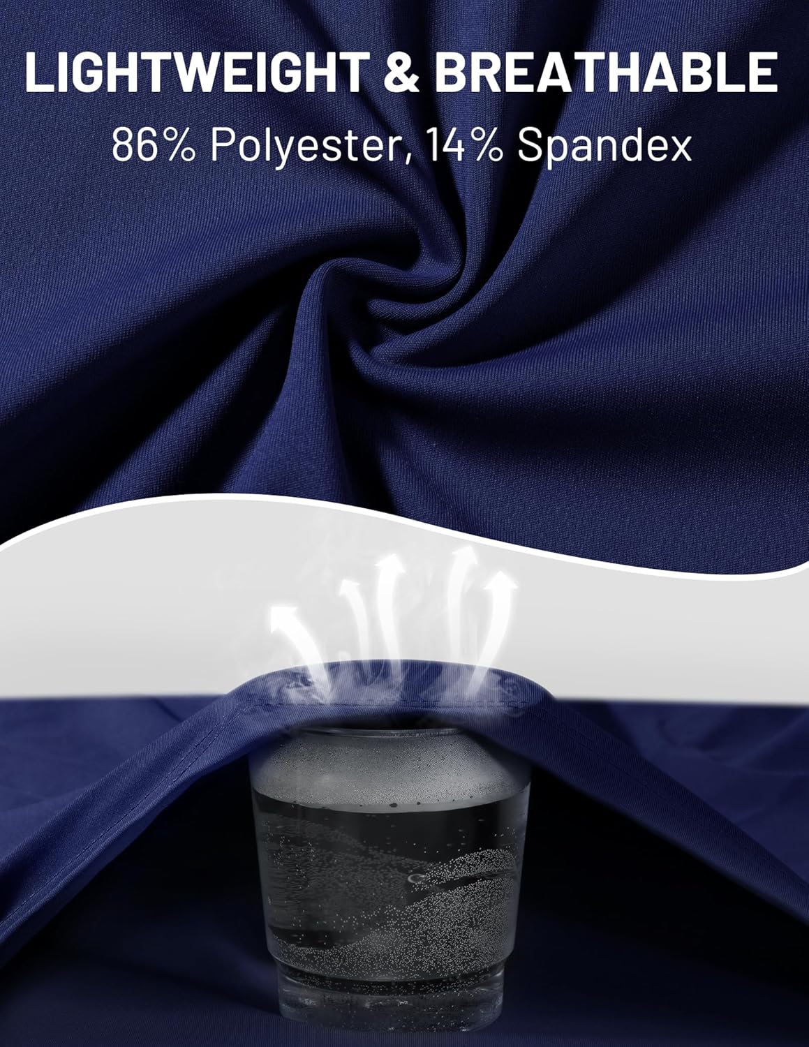 MIER Mens Quarter Zip Pullover Dry Fit Lightweight 1/4 Zip Long Sleeve Shirts for Athletic Running Golf Hiking, UPF 50+ - Image 4