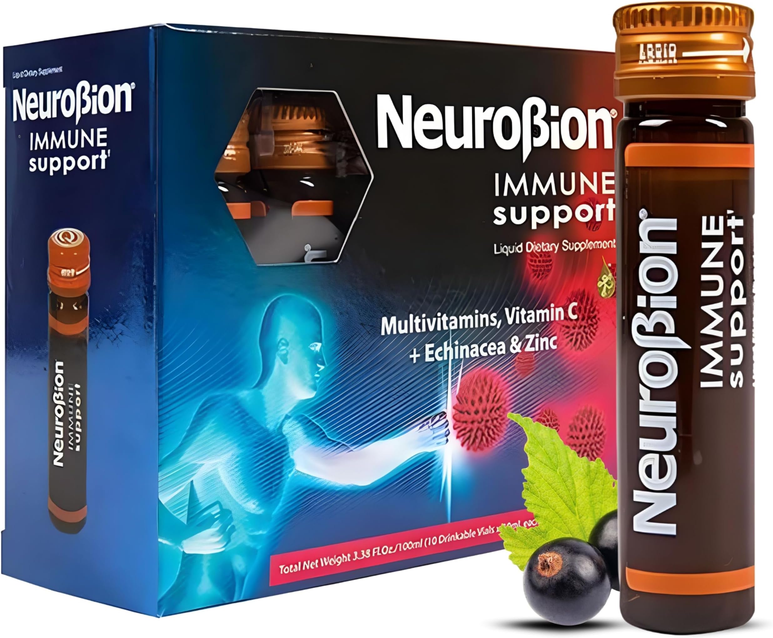 Immune Support with Echinacea & Zinc 10 vials x 10 ml