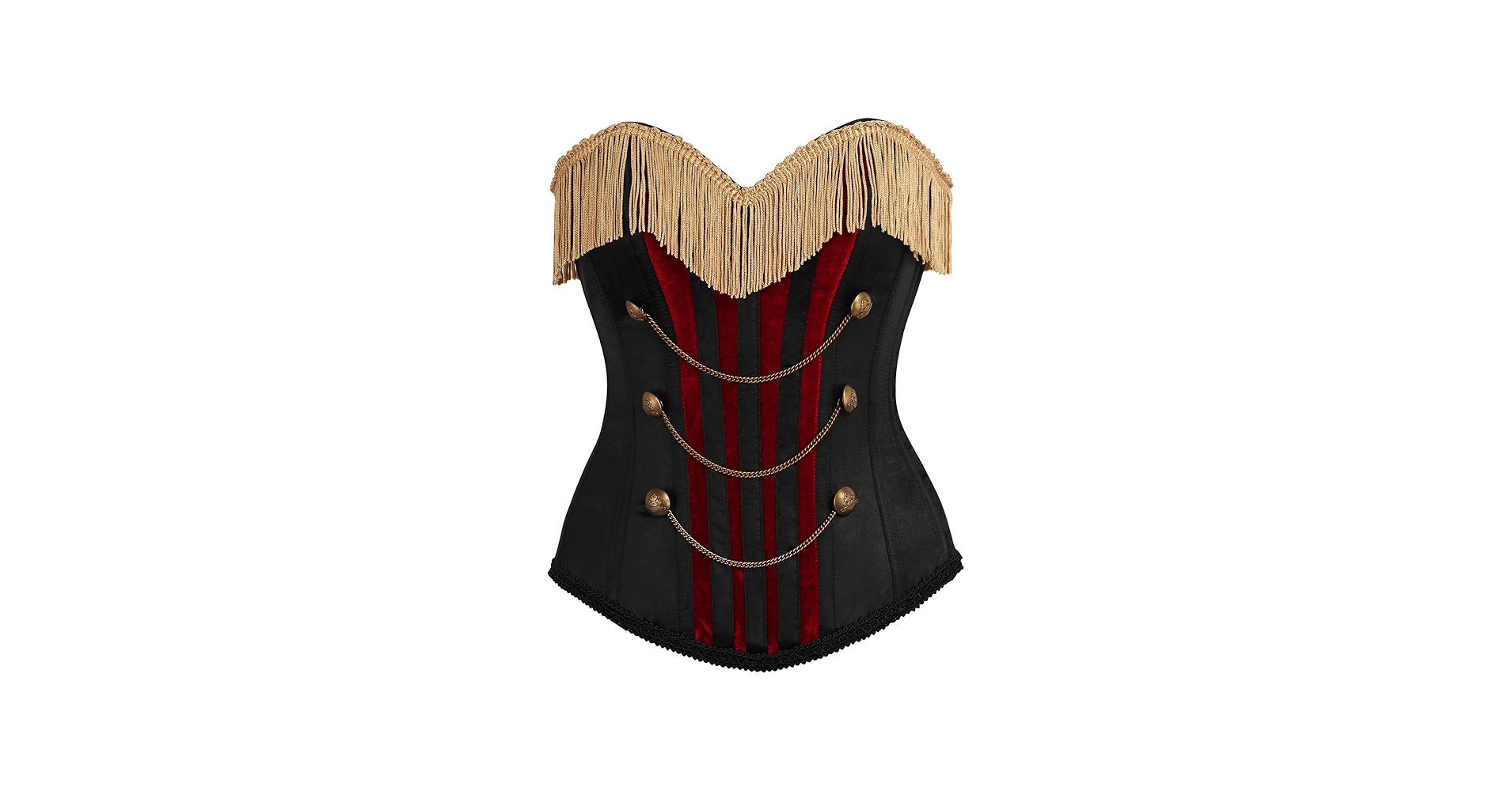 トップス THEREDTHREAD S burlesque corset blouse THEREDTHREAD / ザレッドスレッド】S burlesque corset blouse