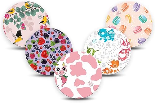 Vista 24 de ExpressionMed - Parche adhesivo para Libre 3 (paquete de 5) - Fabricado en los Estados Unidos, impermeable, parte trasera dividida, cinta CGM