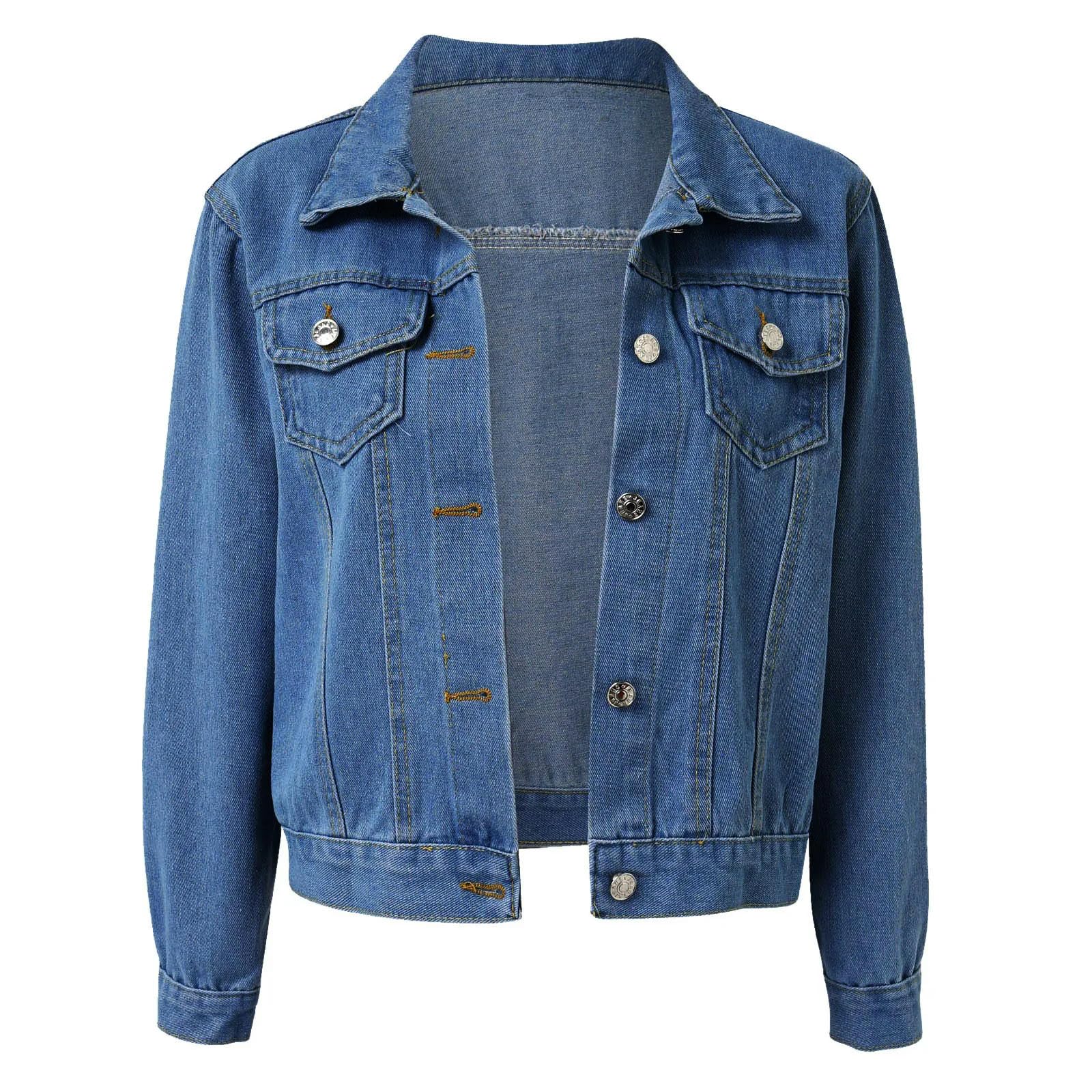 Giacca Uomo Jeans Giacca da Donna Giacche Invernali Autunnali per Camicia da Donna Streetwear Femminile da Donna A Maniche Lunghe da Donna Top