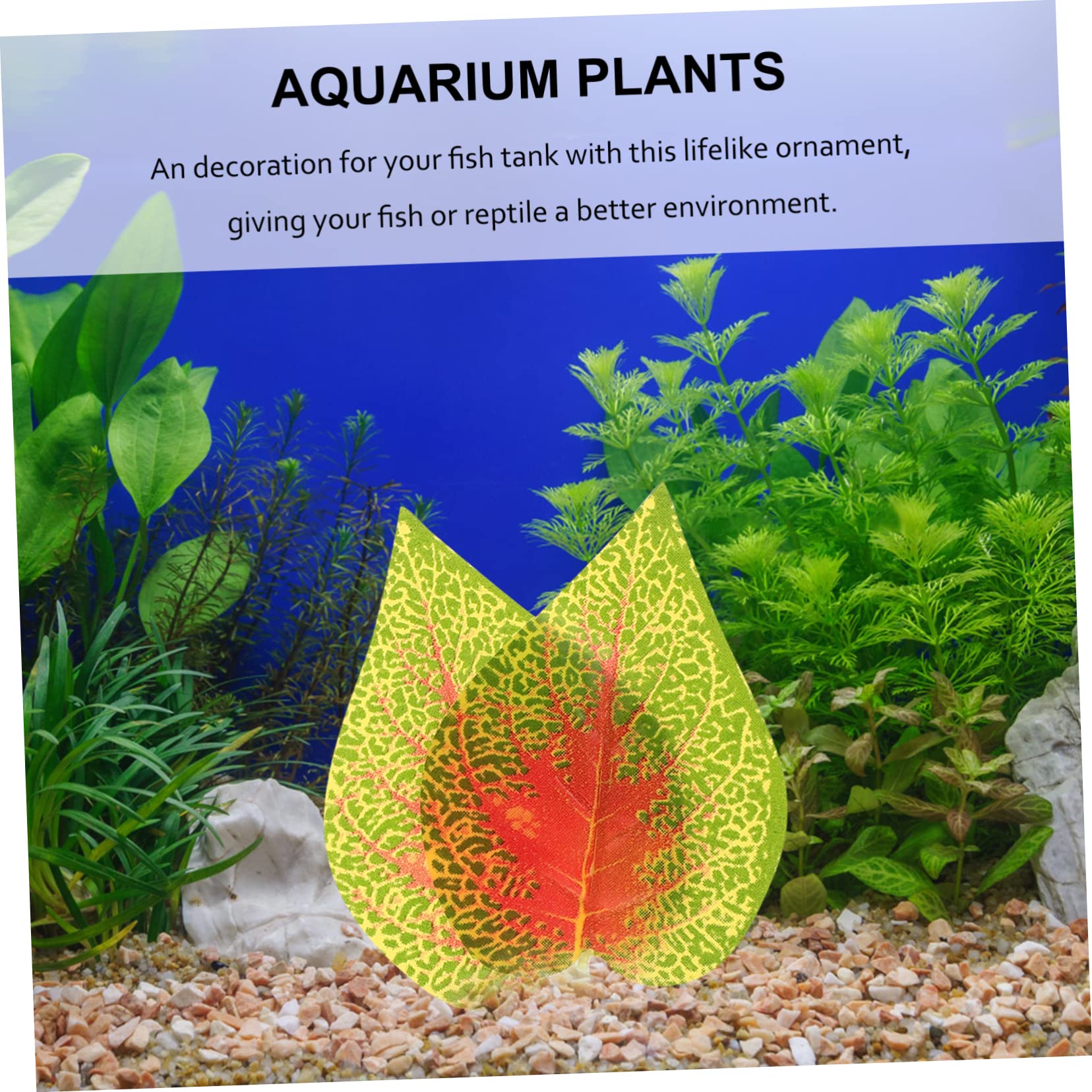 Yardwe 16stücke Dekorative Kunstpflanzen Für Aquarien Plastikpflanzen Für Fischbecken Und Terrarien Langlebige Und Pflegeleichte Landschaftsdekoration Mit Natürlichem Aussehen