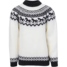 ICEWEAR Sleipnir Wool Jumper with Horse Pattern