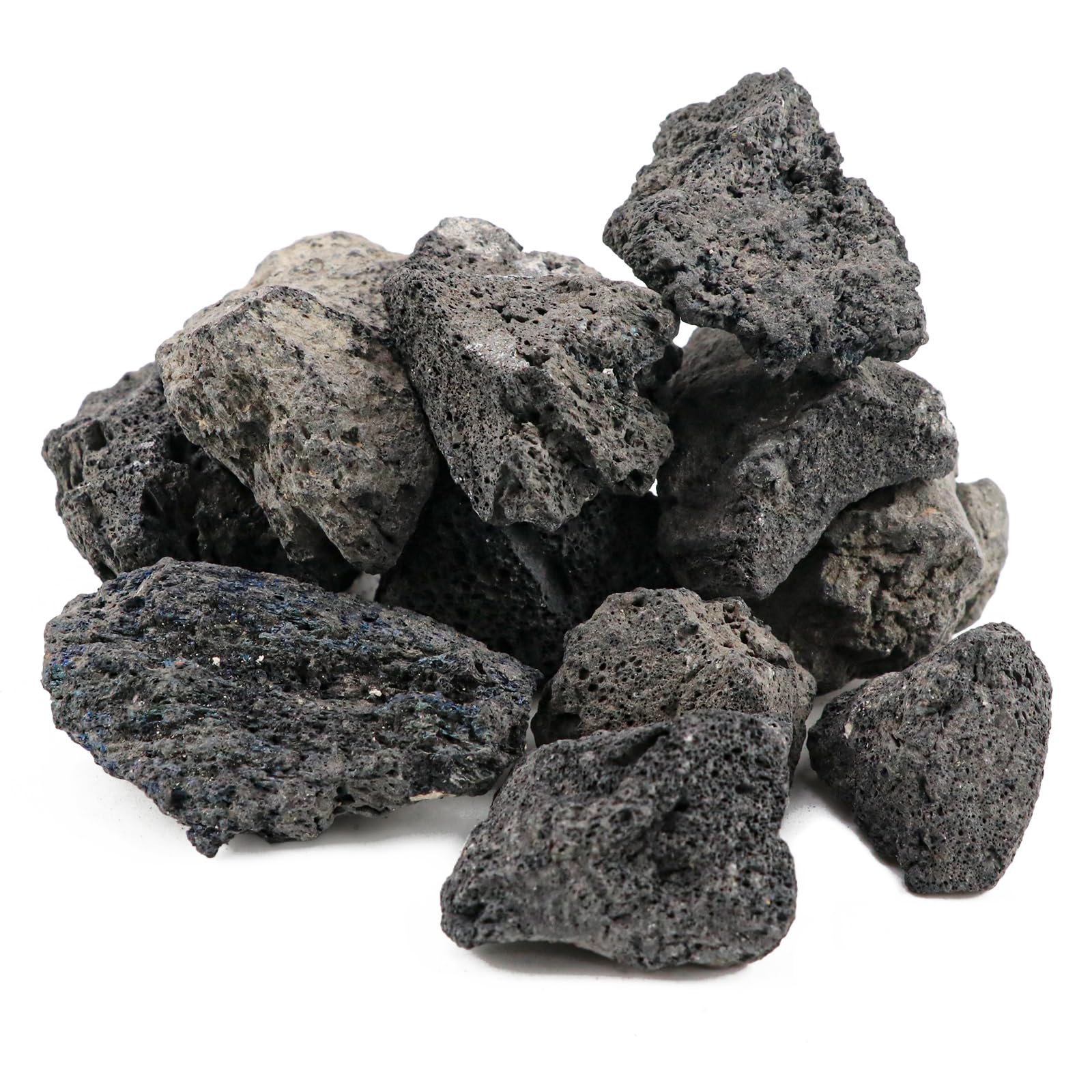 Gravier pour couverture de jardin en pierre de lave noire et drainage de plantes 200g
