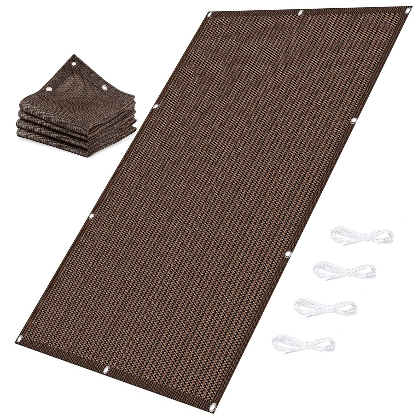 Voile d'ombrage 2.2 x 2.6 m respirante pare-soleil jardin balcon protection UV carré