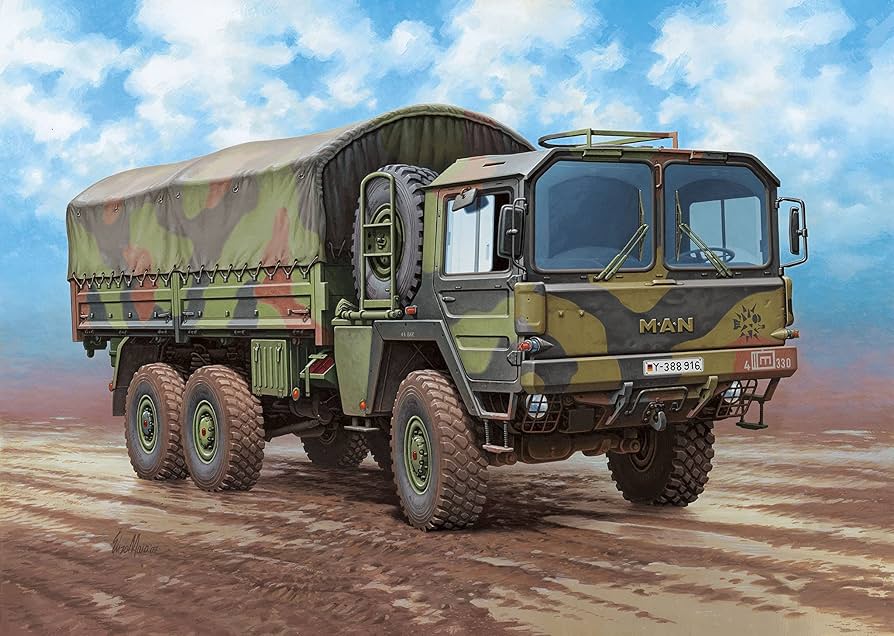 Amazon | ドイツレベル 1/35 ドイツ陸軍 MAN 7t Milgl トラック