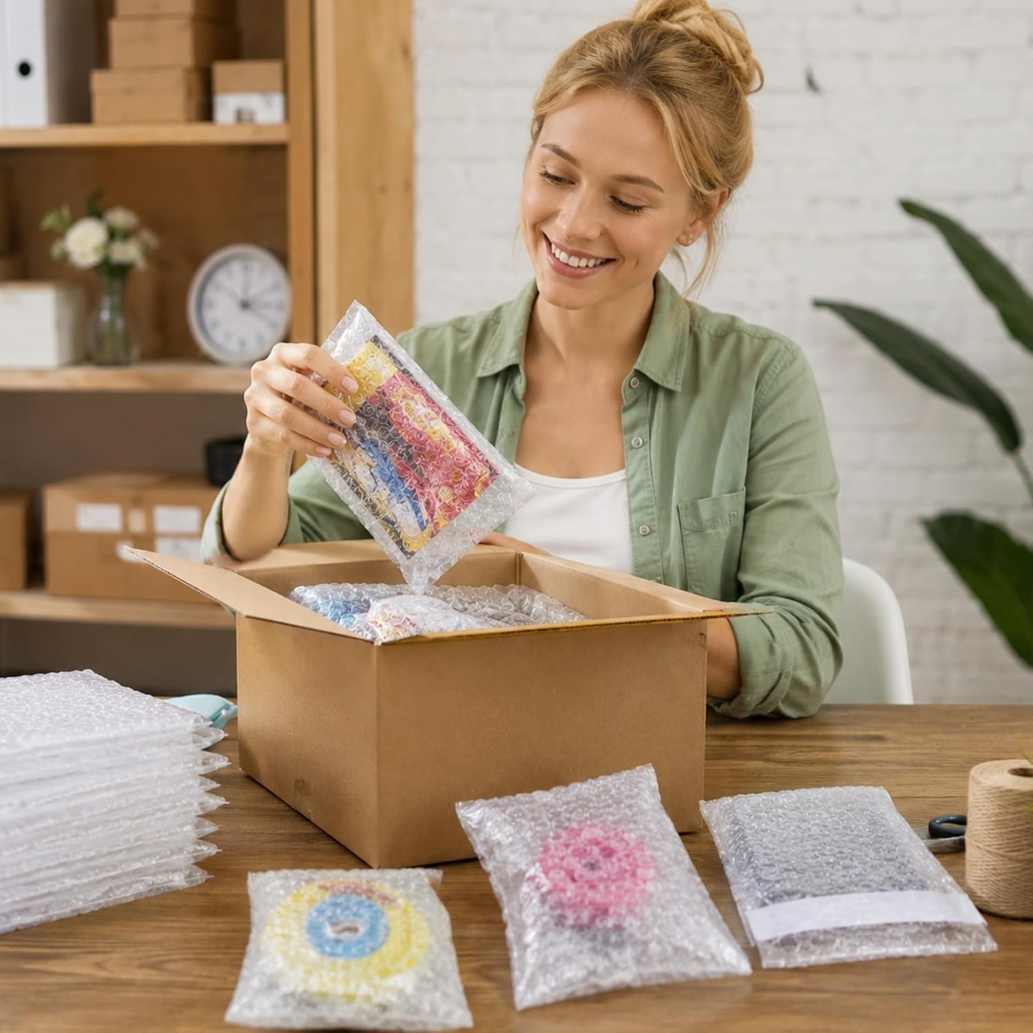300 Pcs Small Bubble Wrap Bags 3x4 Inch, Clear Self Sealing Bubble Pouches for Small Business Shipping, Double Wall Bubble Bags for Jewelry, Earrings, Cosmetics & Fragile Item Packaging