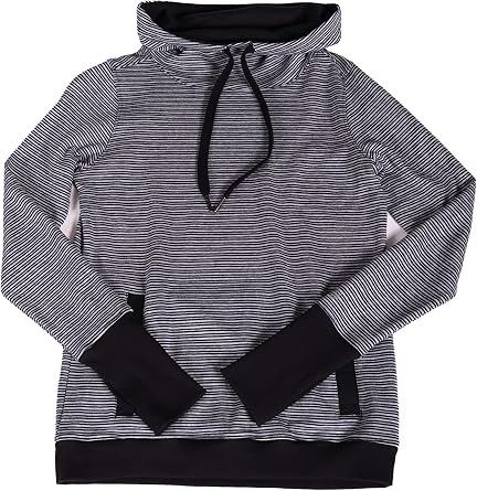 Ably Luna A Womens Plated Knit Cowl Neck Pullover | Repels Liquids, Stains, and Odors