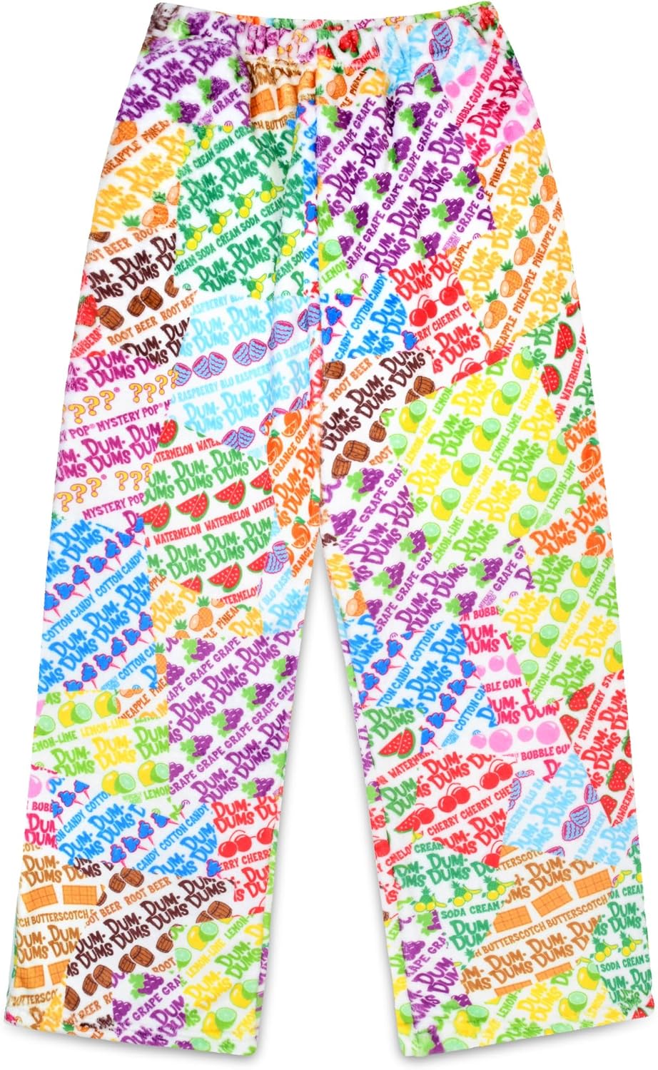iscream Dum Dums Print Big Girls Silky Soft Plush Fleece Pants Collection