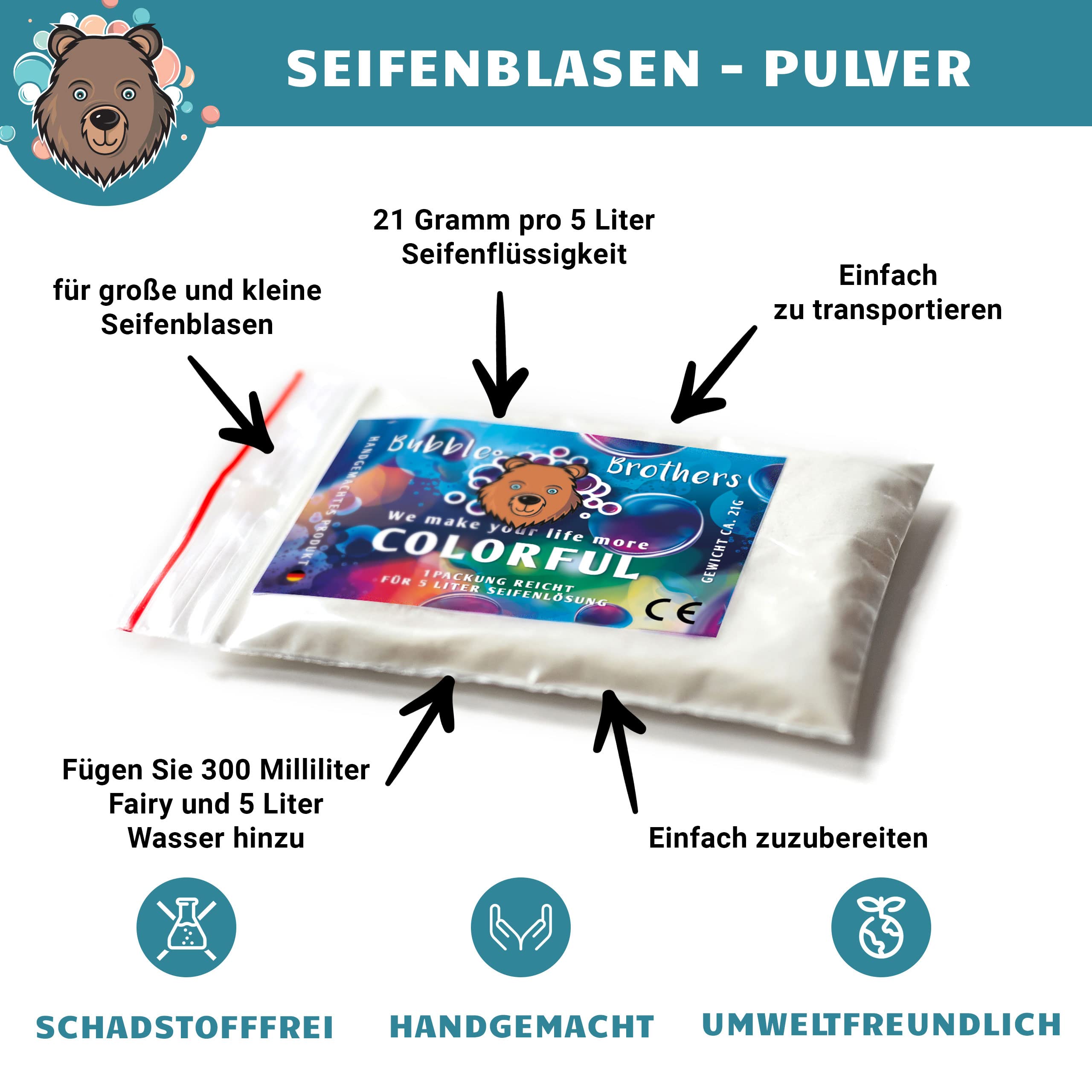 Bubble Brothers Seifenblasenflüssigkeit 10+10 Liter für Riesenseifenblasen und Normale Seifenblasen Nachfüllflasche 20L unplatzbare XXL Bunte Seifenblasen Seifenblasenlösung