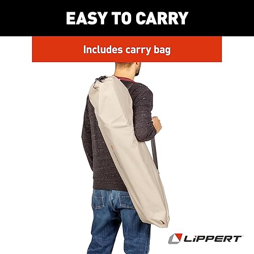 Miniatura 9 de Lippert Sun Soaker - Silla de camping reclinable de tres posiciones con tela de poliéster 600D, respaldoasiento acolchado, estructura de marco de