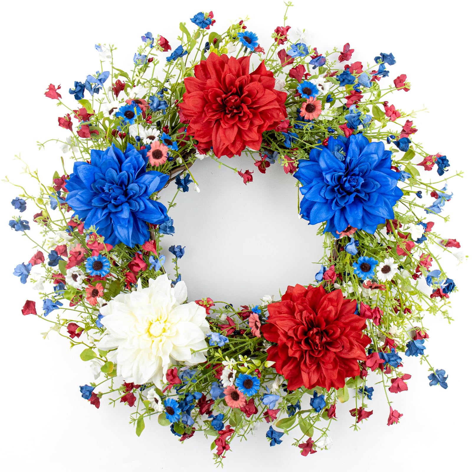 VioletEverGarden 22 Inch 4th of July Wreath