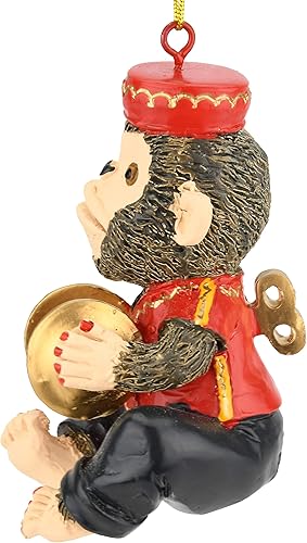 Miniatura 4 de Tree Buddees Retro Wind Up Toy Platillos Monos Divertidos Adornos de Navidad