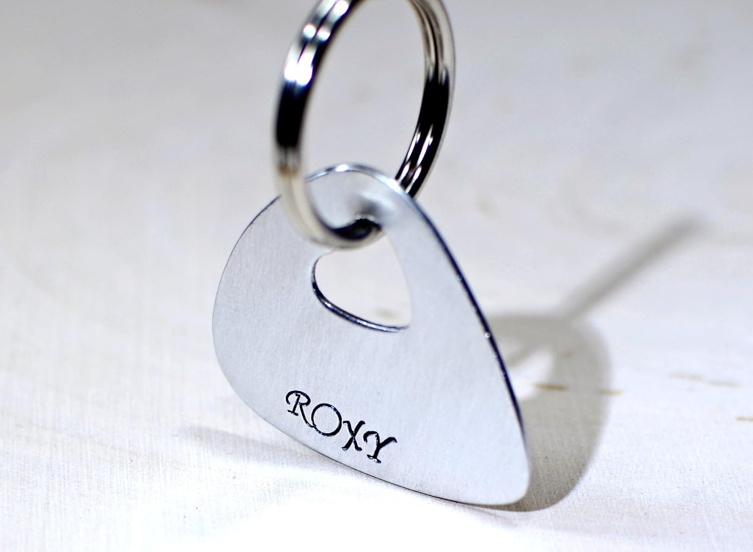 guitar pick dog tag