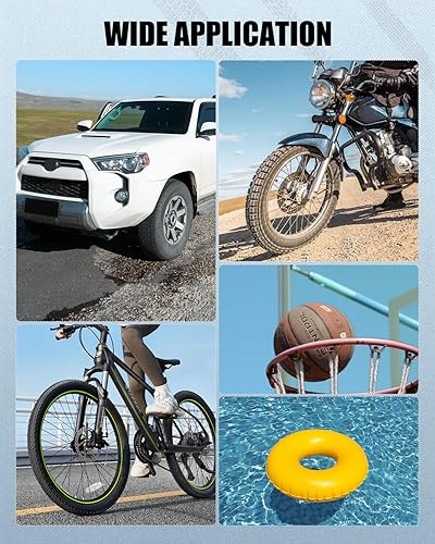 Miniatura 7 de Avid Power Compresor de aire portátil para inflado de neumáticos, inflado rápido de 30 LM, inflador automático de neumáticos con calibre, bomba de