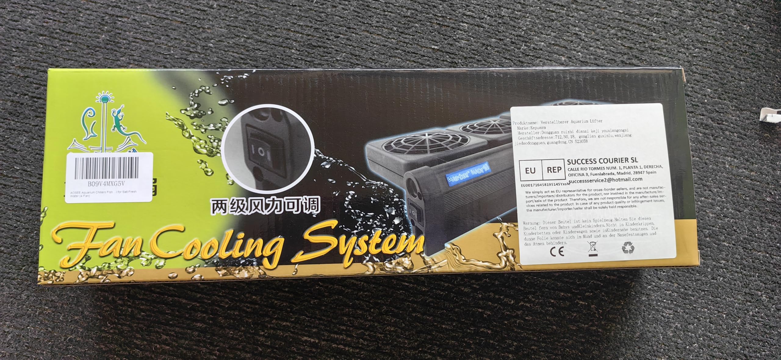 Ventola di Raffreddamento per Acquario, Ventilatore, radiatore per acquari, Regolabile, Acquario Chillers Aquarium Fan Fish Tank (4 Ventola)