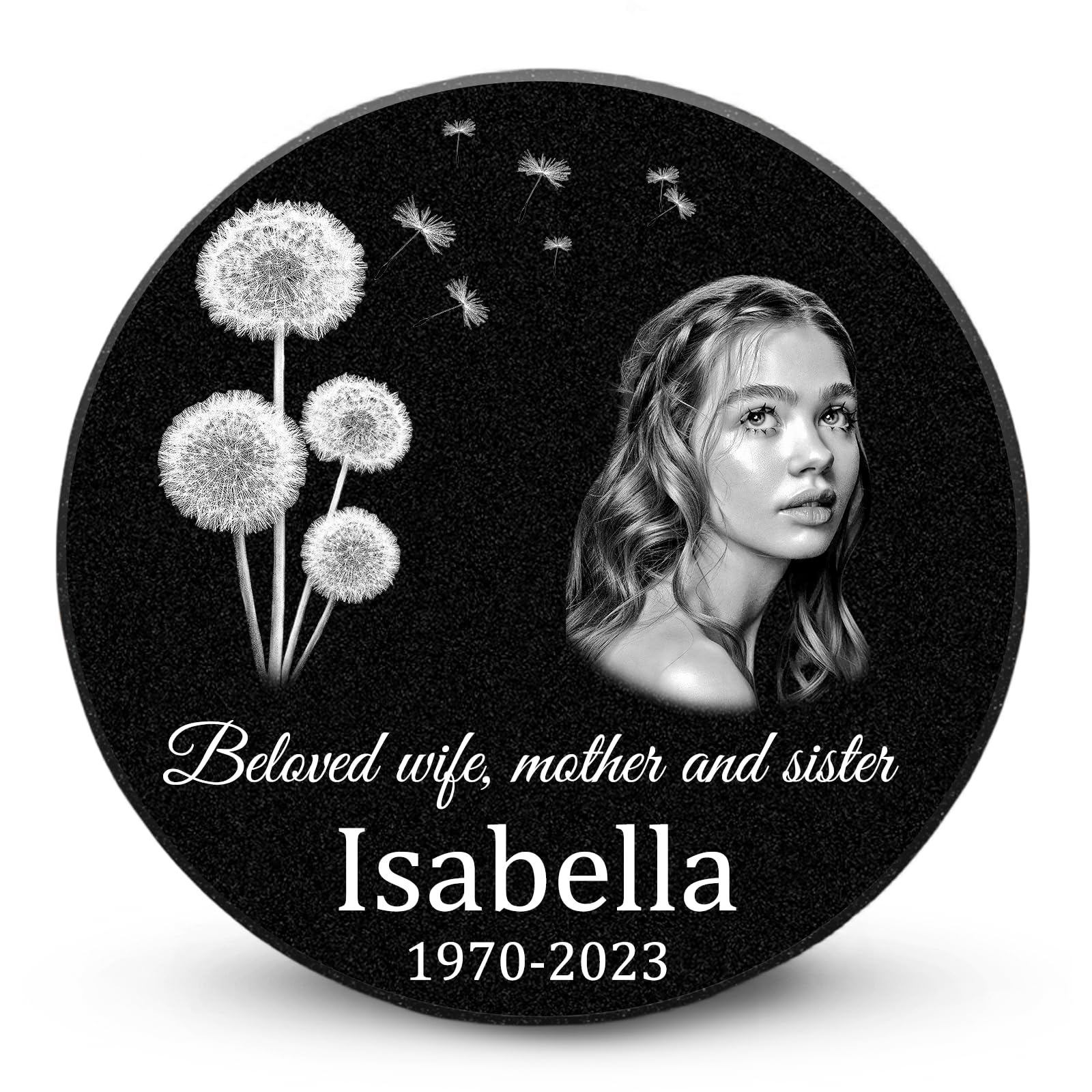ADFSTONE 16" Pet Memorial Stones Personalized Dog Remembrance Gifts, Customized Cat Picture Grieving Plaque, DIY Gravestone, Custom Sympathy Photo Gift, Animal Grave Markers