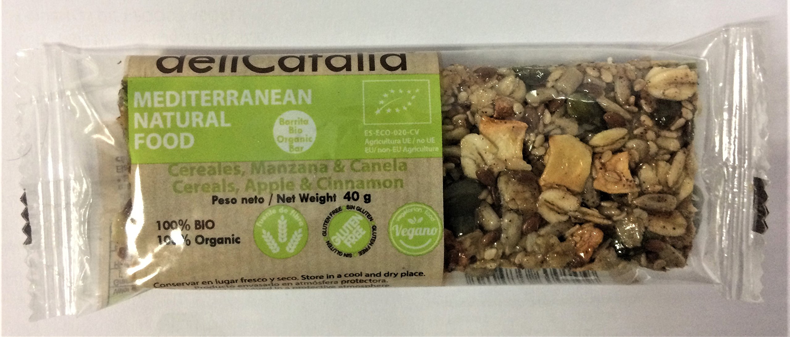 BARRITAS BIO DE CEREALES CON MANZANA Y CANELA pack 25 unidades