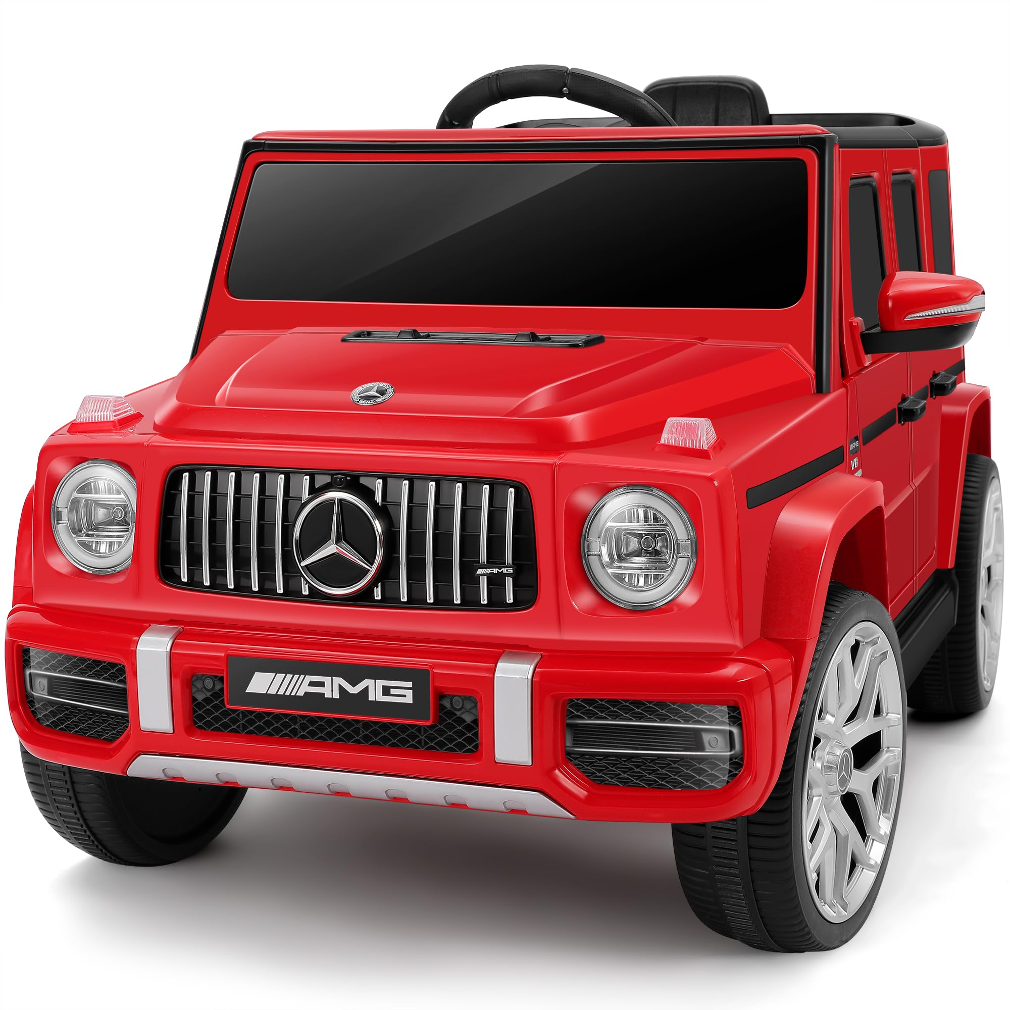 Mercedes-Benz AMG G63 Ride On Car Toy for Kids w/Parent Control White