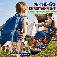 Vista 7 de Mini máquina de karaoke para niños y adultos, regalos de cumpleaños y Pascua para niños de 3, 4, 5, 6, 7, 8, 9 años o más, altavoz Bluetooth